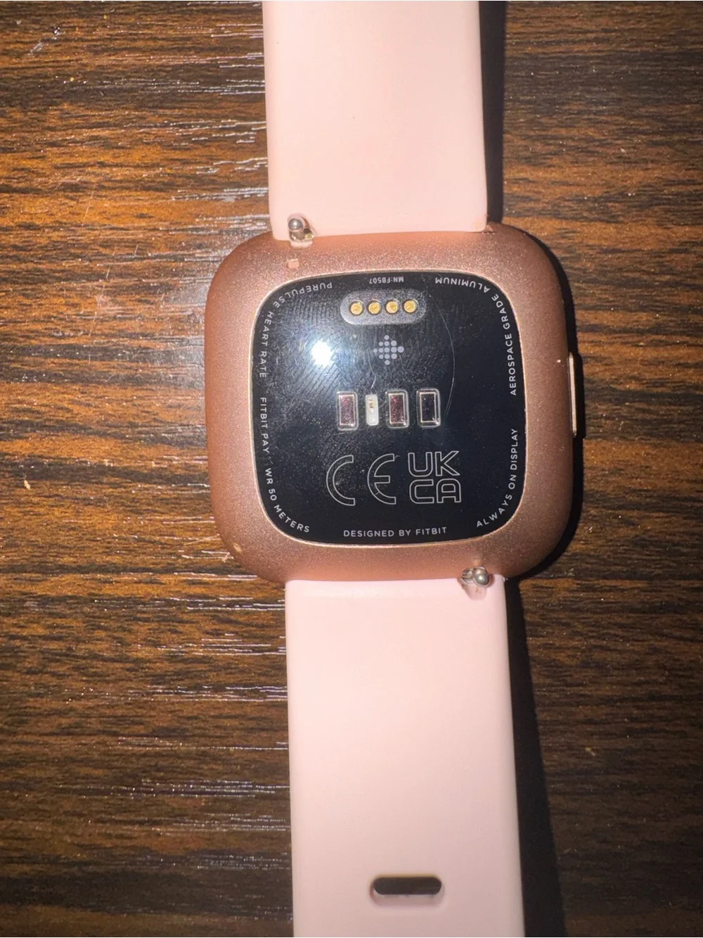 Fitbit Versa 2 Aluminum Case with Bronze Watch Band